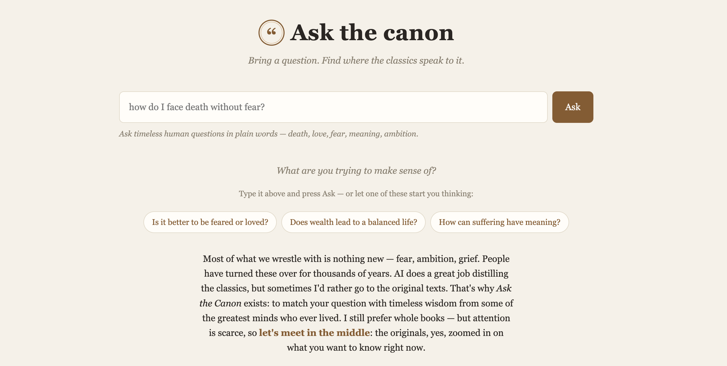Ask the Canon