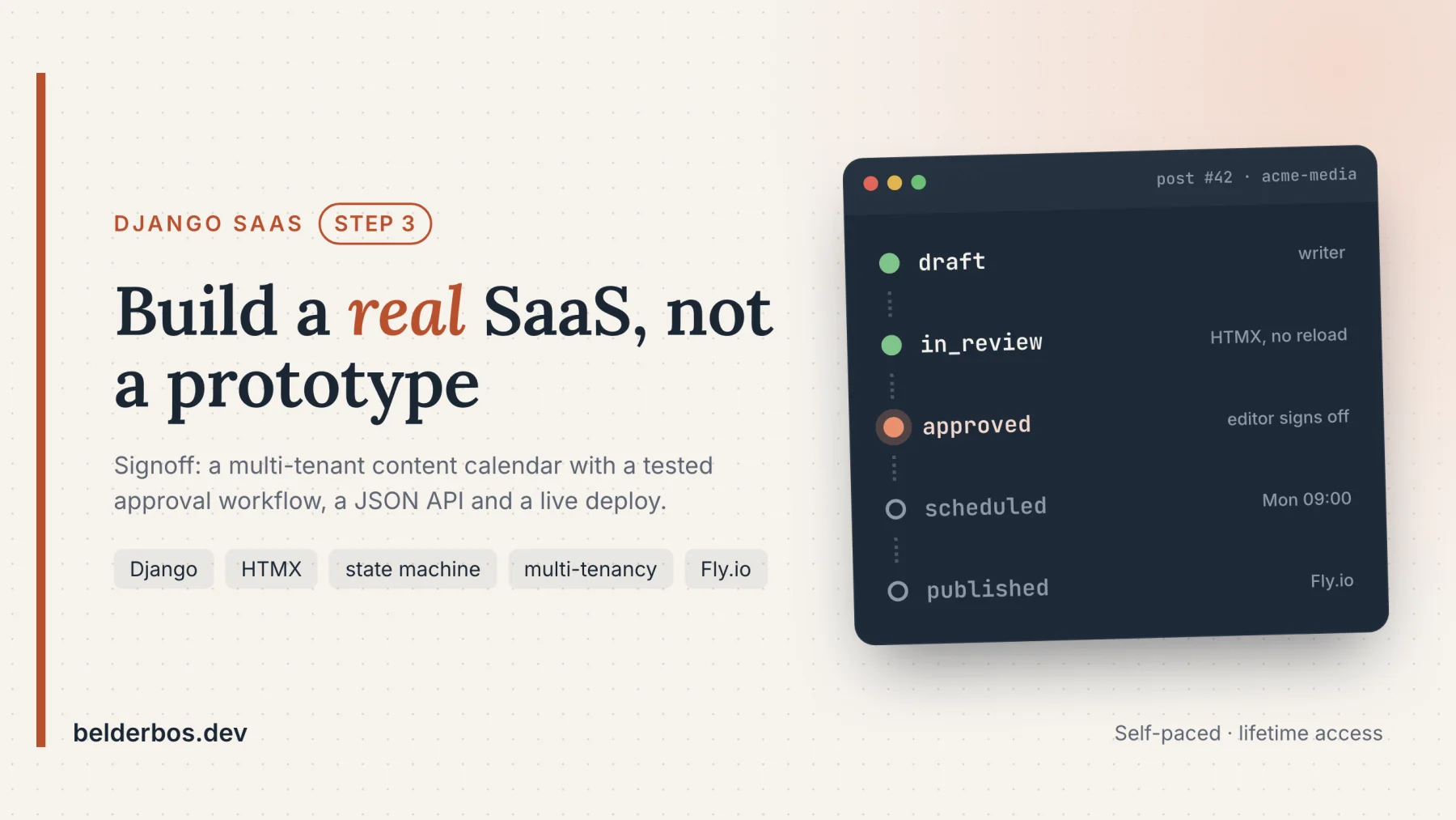 Django SaaS course cover