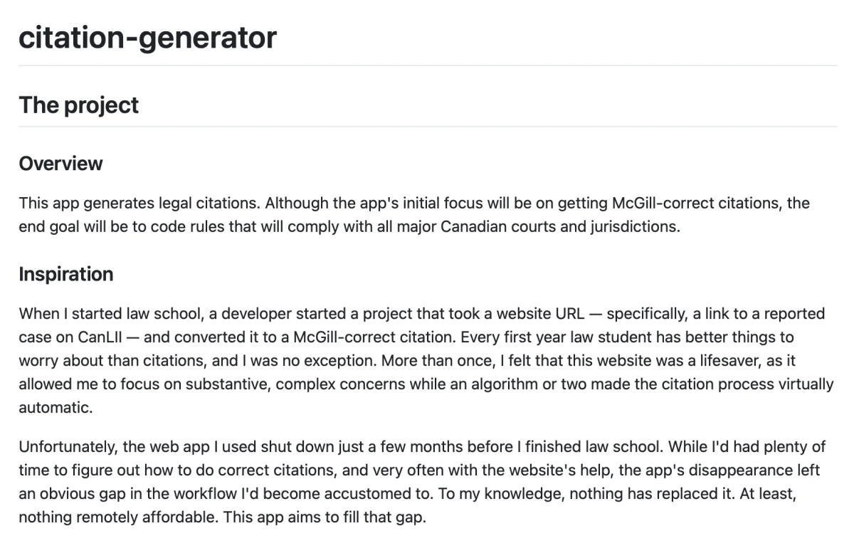 Citation Generator screenshot