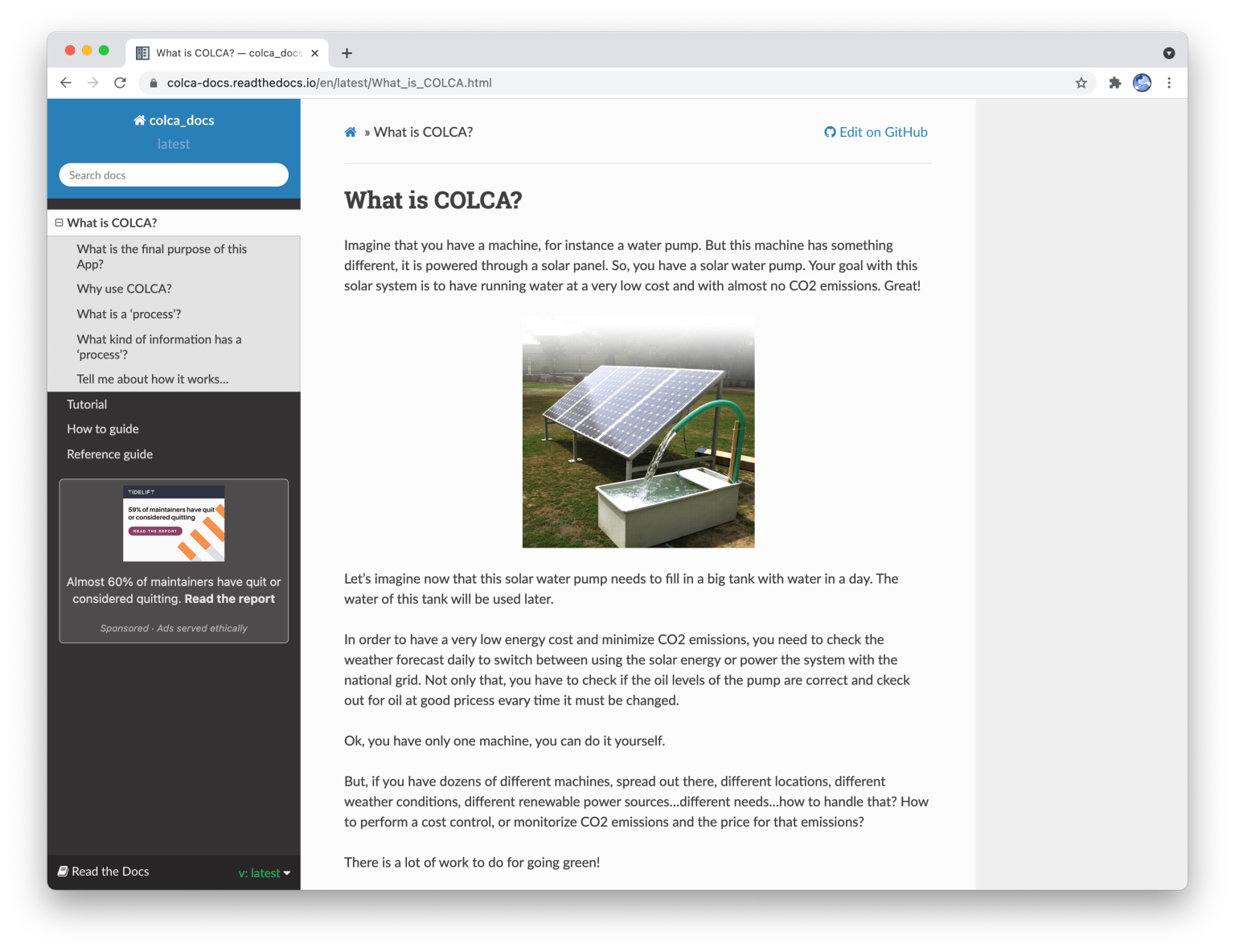 COLCA screenshot