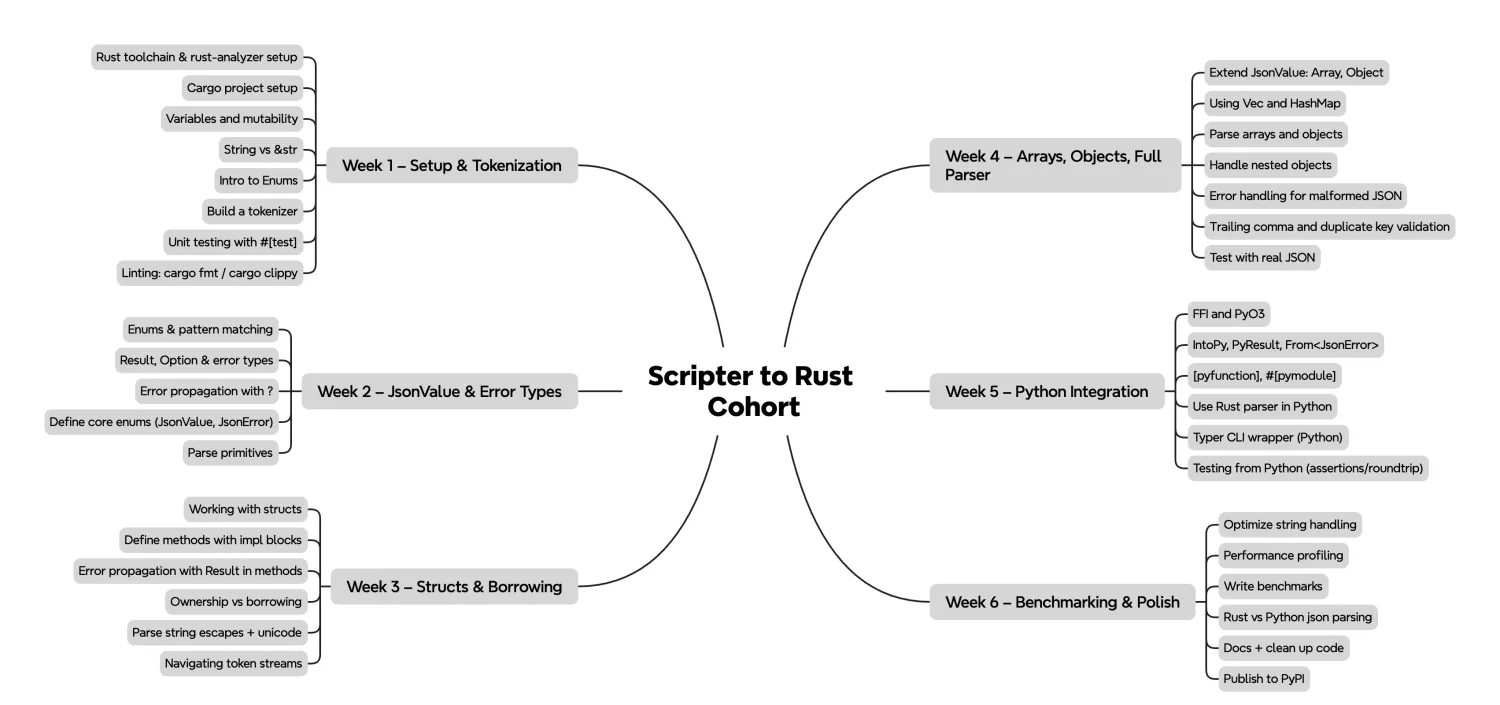 Rust JSON parser program overview